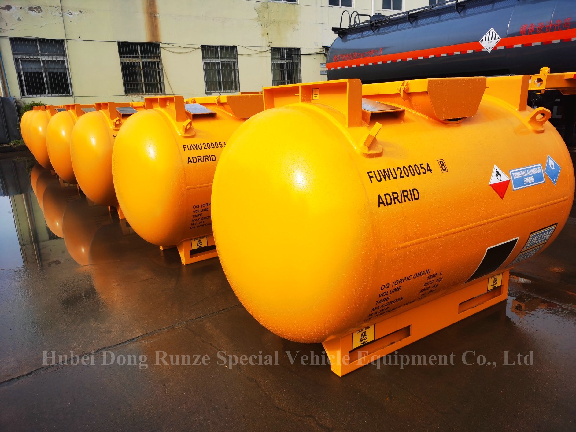 Metal Alkyls Portable Tank Loading 1.4mt Tmga, Tega, Tmin, Tmal, Teal with ASME BV CCS for Offshore Storage and Transport (T21 Cylinder)
