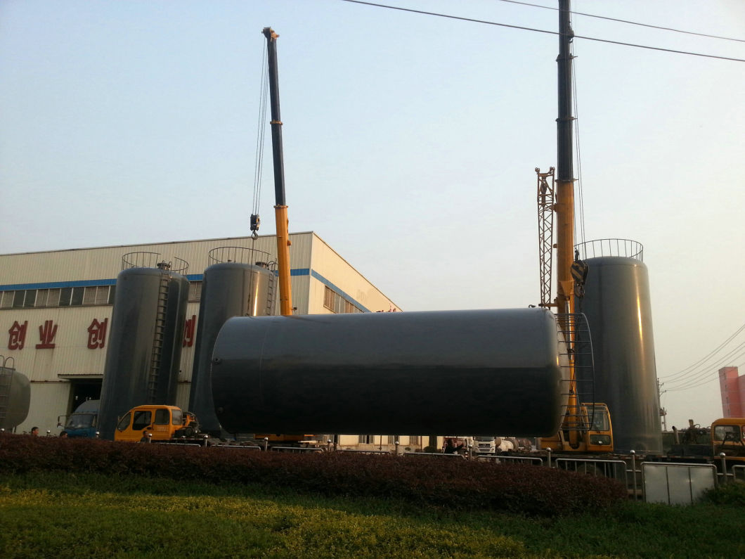 Hydrochloric Acid Storage Tank (Steel Lined LLD PE 16mm) -20000L for Storage Bleach, Raw Mixed Acid, Ferric Chloride, Oilfield Chemicals, Corrosive Wastes