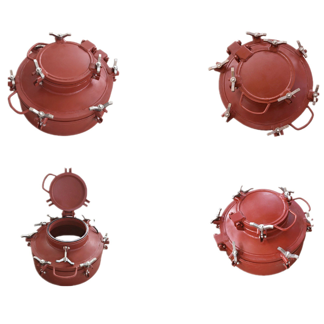 Customizing Carbon Steel Double Quick Opening Manhole Cover Lid for Chemical Liquid Concentrated Sulfuric Acid Storage Tank
