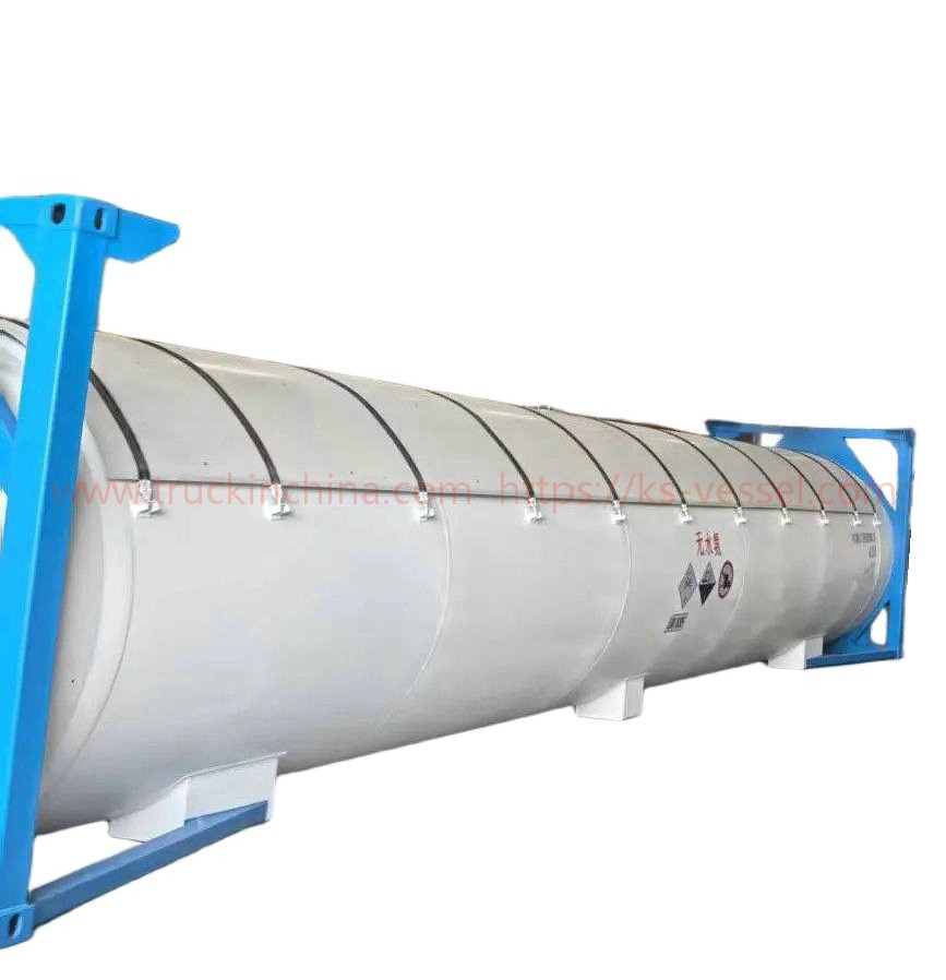 40FT T50 ISO Tank Container for Anhydrous Liquid Ammonia UN1005 Liquid Nh3 Transport