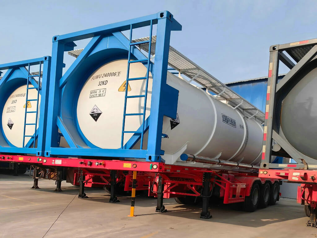40ft ISO T50 Tank Container for UN 1005 Anhydrous Ammonia Hazardous Materials (17)
