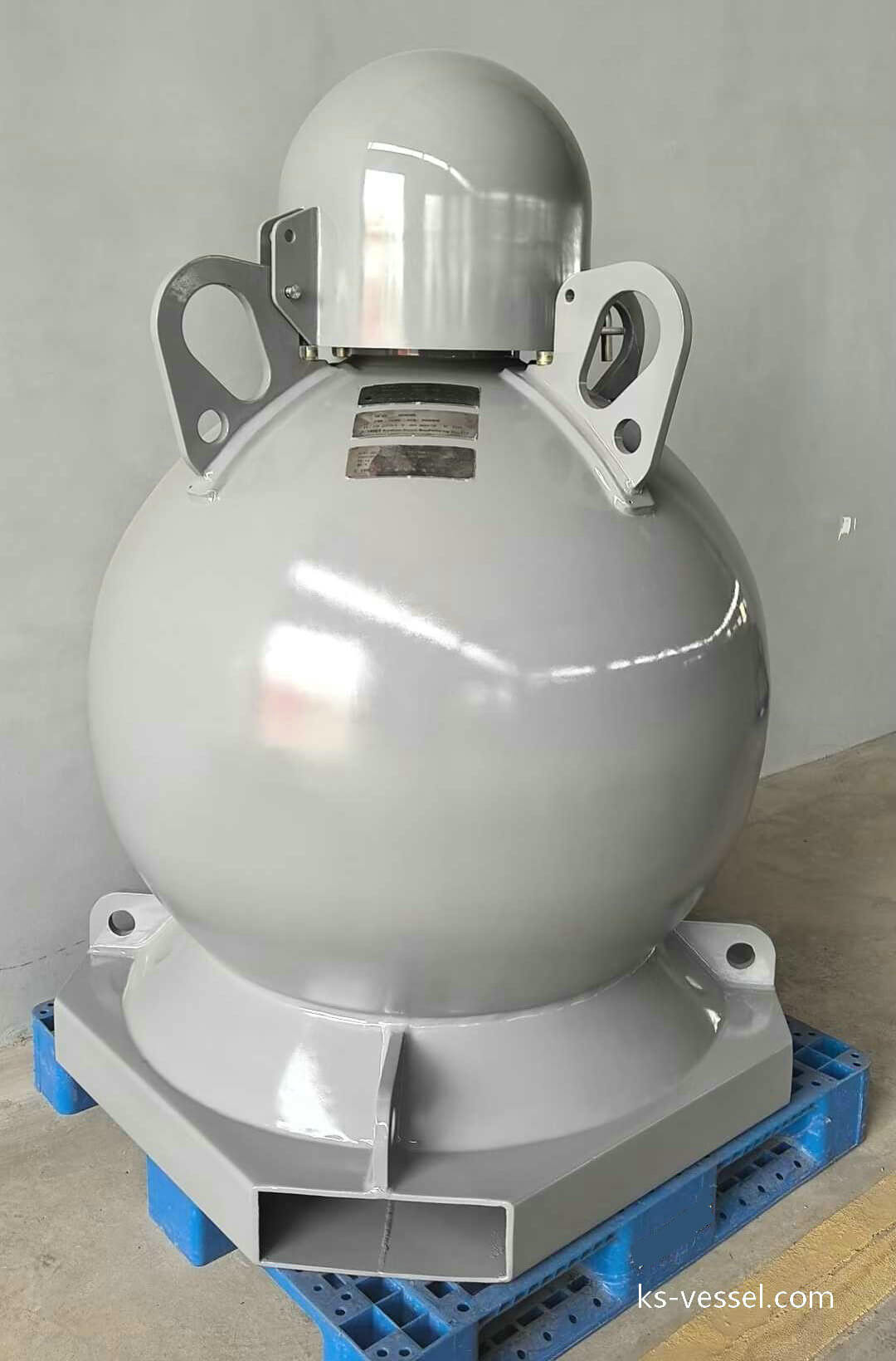 BF3 gas cylinder, volume 615L, working pressure 20MPa, TPED, DOT Spherical Tank (6)