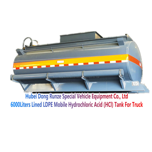 6m3 Lined LDPE Mobile Tank for Hydrochloric Acid (HCl) Truck Lorry Mounted