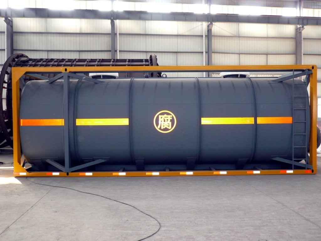 PE Lining Acid Chemical Liquid ISO Tank Container 