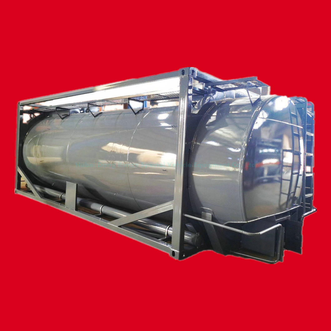 20FT 20000liters Stainless Steel Nitric Acid Hno3, Hf Acid, Naoh Sodium Hydroxide ISO Tank Container SS30408