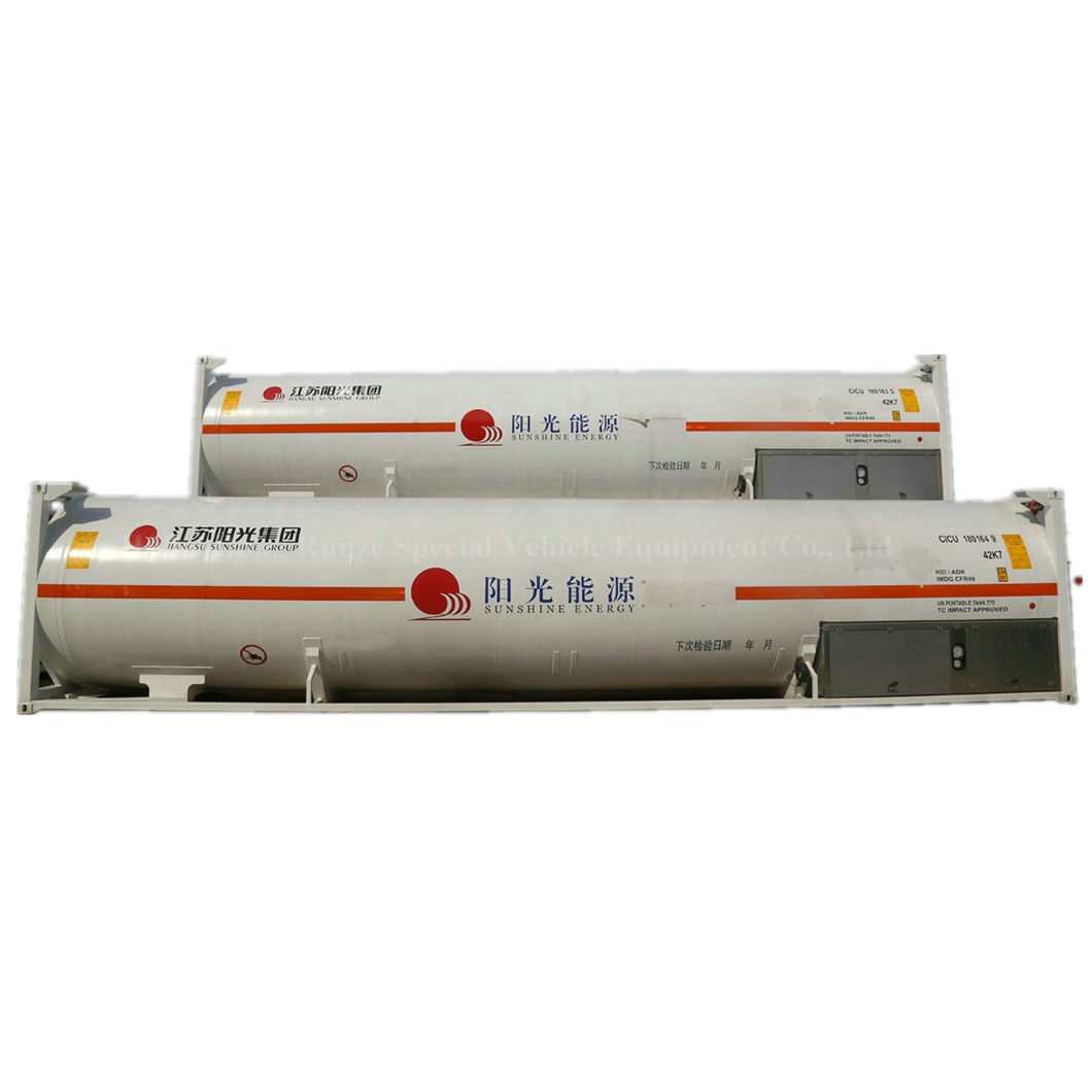 Un1972 LNG Methane Refrigerated Liquid Tank Container (T75 UN Portable Tank 40FT For Lox Lin Lar Lco2 LNG 42K7 / T75 RID/ADR / IMDG)