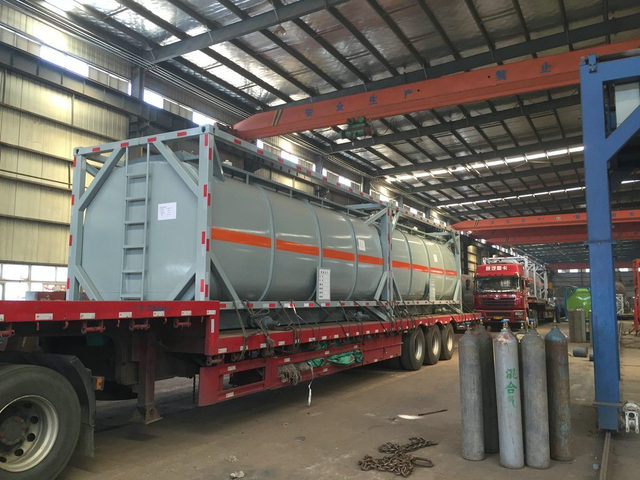 ISOTANK For HYDROFLUORIC ACID And Sulfuric Acid Chemical 