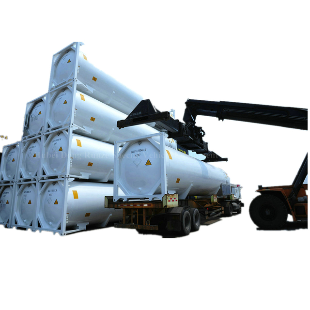 T75 Un Portable Cryogenic Liquid Tank Container (Side Door 110Psi 40FT ISOTANK for Cryogenic Liquid Gas LIN\LOX\LAr\LNG\LC2H4\LN2O)