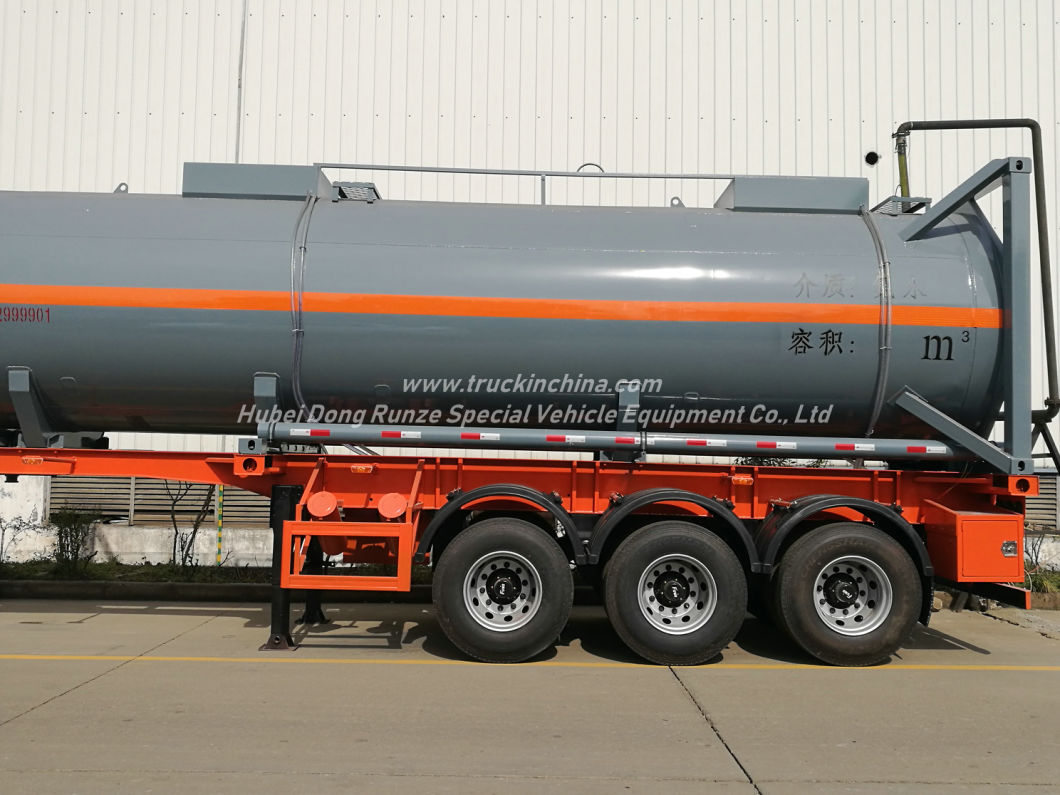 Lined Tank Container for Road Transport 28kl Hydrochloric Acid HCl (max 35%) , Naoh, Naclo