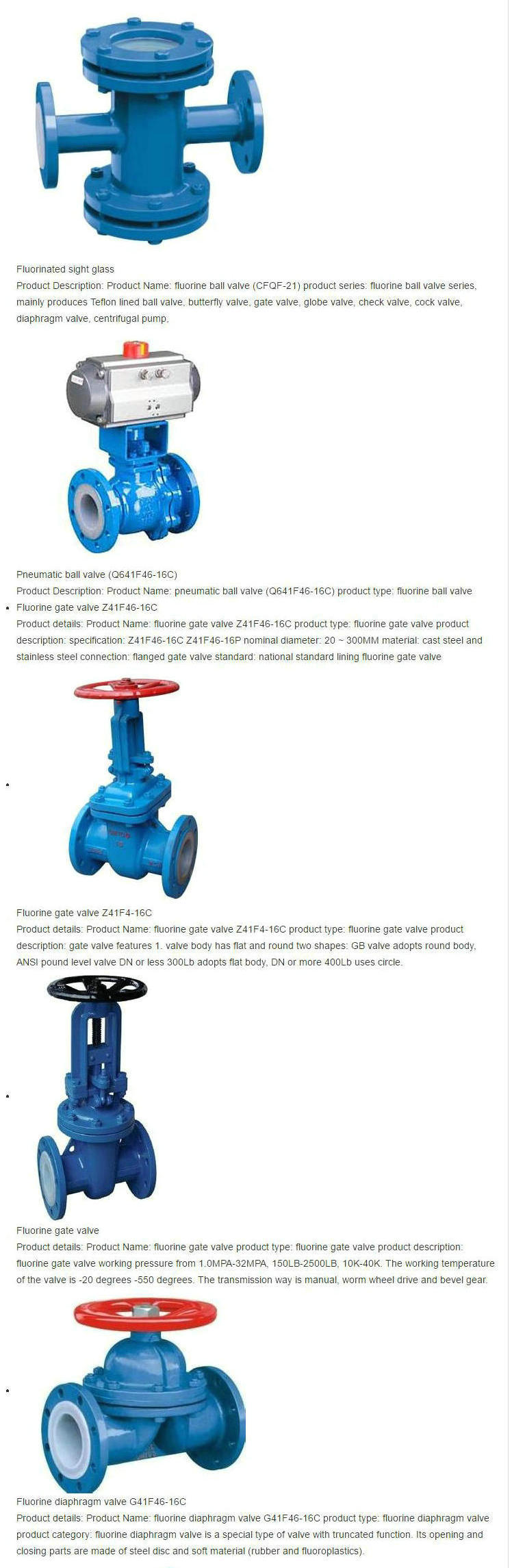 PTFE / F4 Lined Butterfly Valve (Ball Valves CS/F46, D371F4-16C, Pneumatic Q641F46-16C) for Chemical Acid Tank