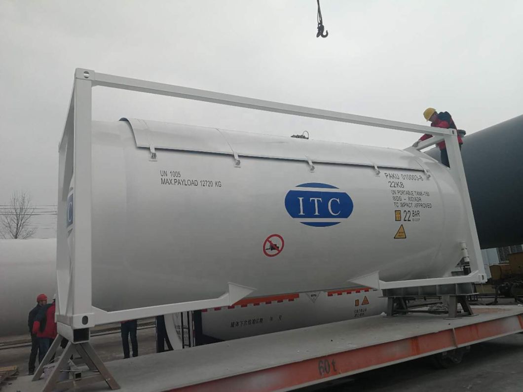 20FT LPG ISO Tank Container for Propane Gas Transport (UN Portable Tank UN 1075 T50 IMDG RID /ADR ASME BV Certified)