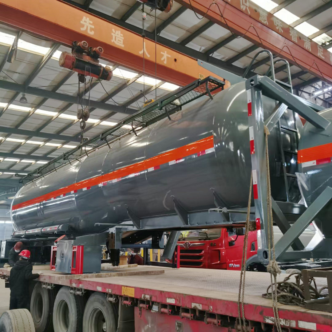 Customized 25-28m3 PE Lined Tank Body Only Without Trailer Chassis for Transport Hydrochloric Acid, Sodium Hypochlorite, Ferric Chloride Chemcial Liquid 
