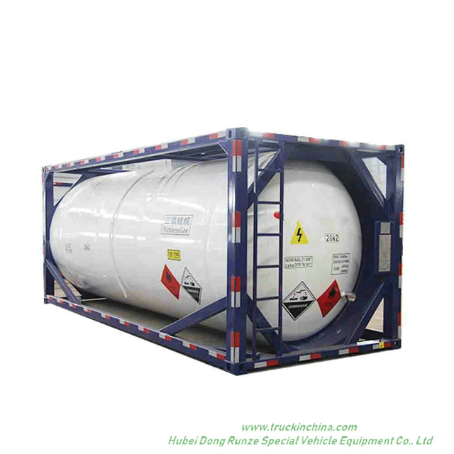 Trichlorosilane (SiHCl3) Isotank 20FT Tank Container Frame Trichlorosilane, Silicochloroform (Chemical Storage or Road Transport Tank)