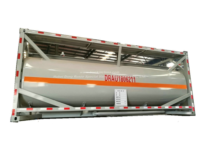 20FT Tank Container for Acetic Acid 5 % Steel Lined LDPE also for HCl (max 35%), NaOH (max 50%), NaCLO (max 15%), PAC (max 17%), H2SO4(60%, 98%), HF ( 48%),