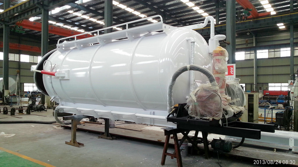 Emptying Slurry Tanks Body Upper Kit SKD for Customer Built Suction Cesspool Sludge Sewer Waste Vacuum Suction Truck 3, 000L -20, 000L