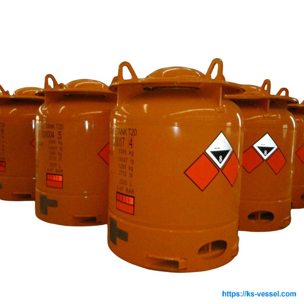 T20 UN2644 UN1838 Bulk Container Portable Tanks for Methyl Iodide CH3I Titanium Tetrachloride Cl4ti