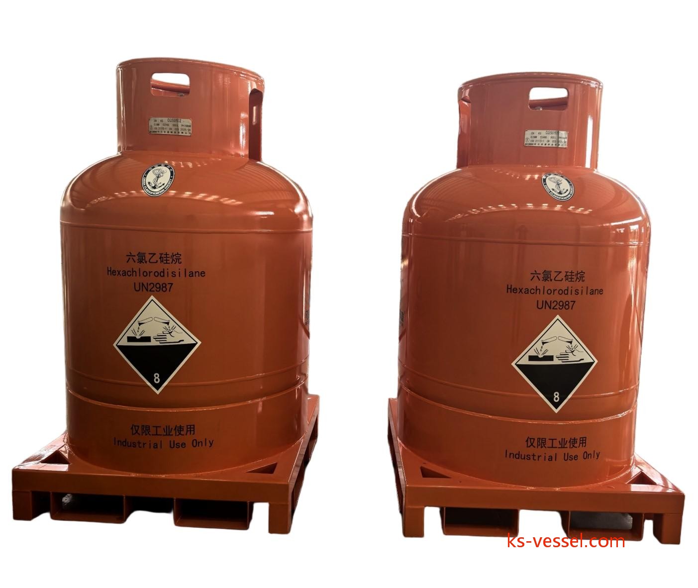 Hexachlorodisilane HCDS UN2987 Stainless Steel 900L Cylinder Portable Tanks
