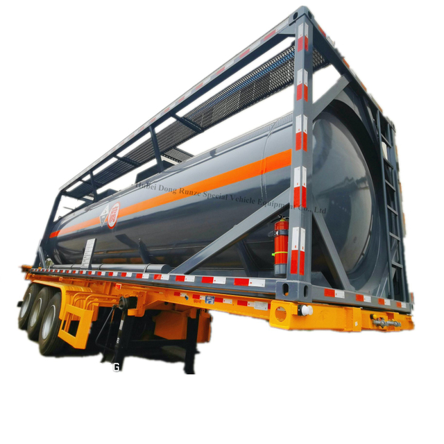 Carbon Steel Lined LDPE T7 Transportable Tank Container (Corrosive Acidic Liquid ISO Tank Containers) 28mt 30FT