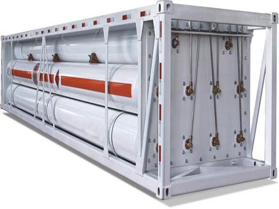 Clean Energy CNG Compressed Natural Gas Cylinders Jumbo Tube Storage and Transportation Trailer
