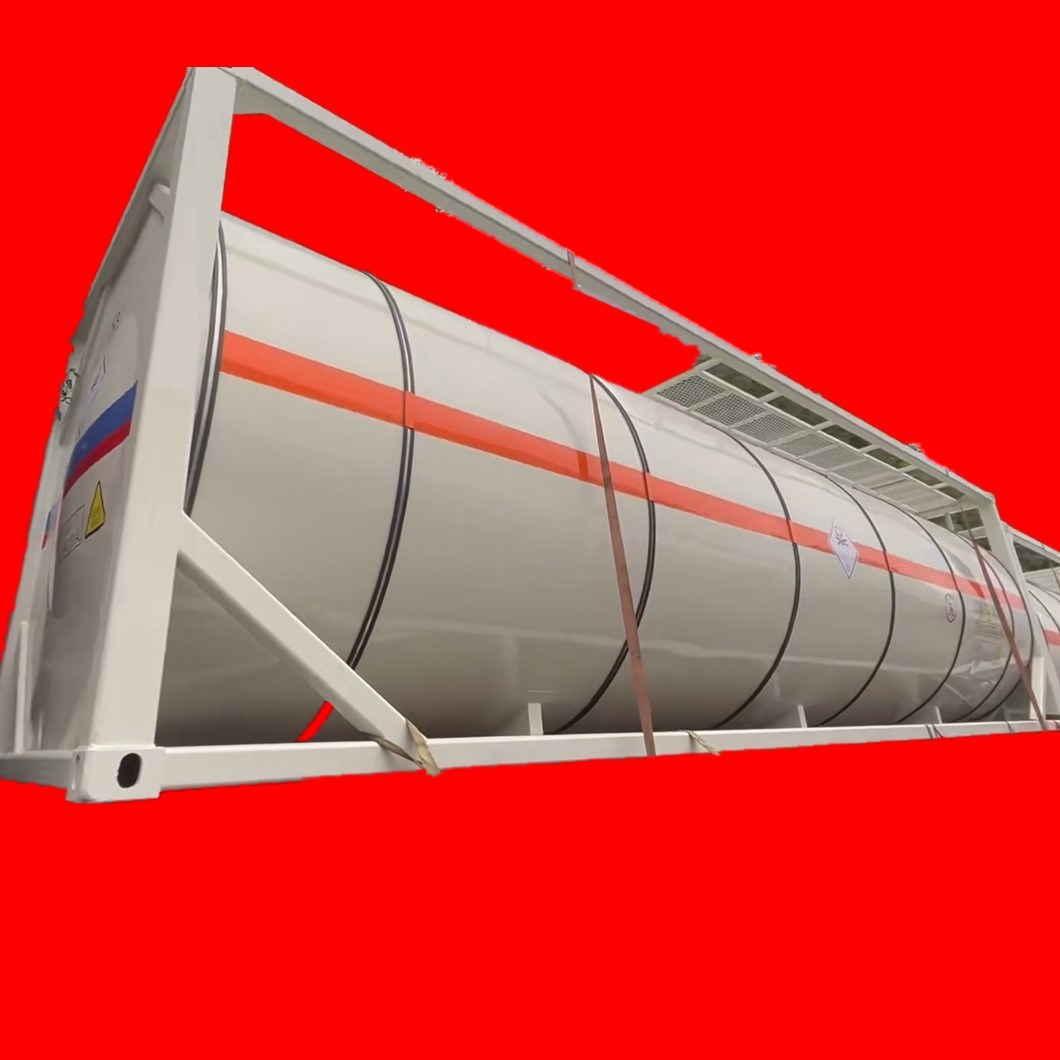 40FT T50 ISO LPG Tank Container for Butane, Butylene, Trimethylene, Dimetlylamine, Dimethylether, Isobutene, LPG, Propene Transport 51.7cbm