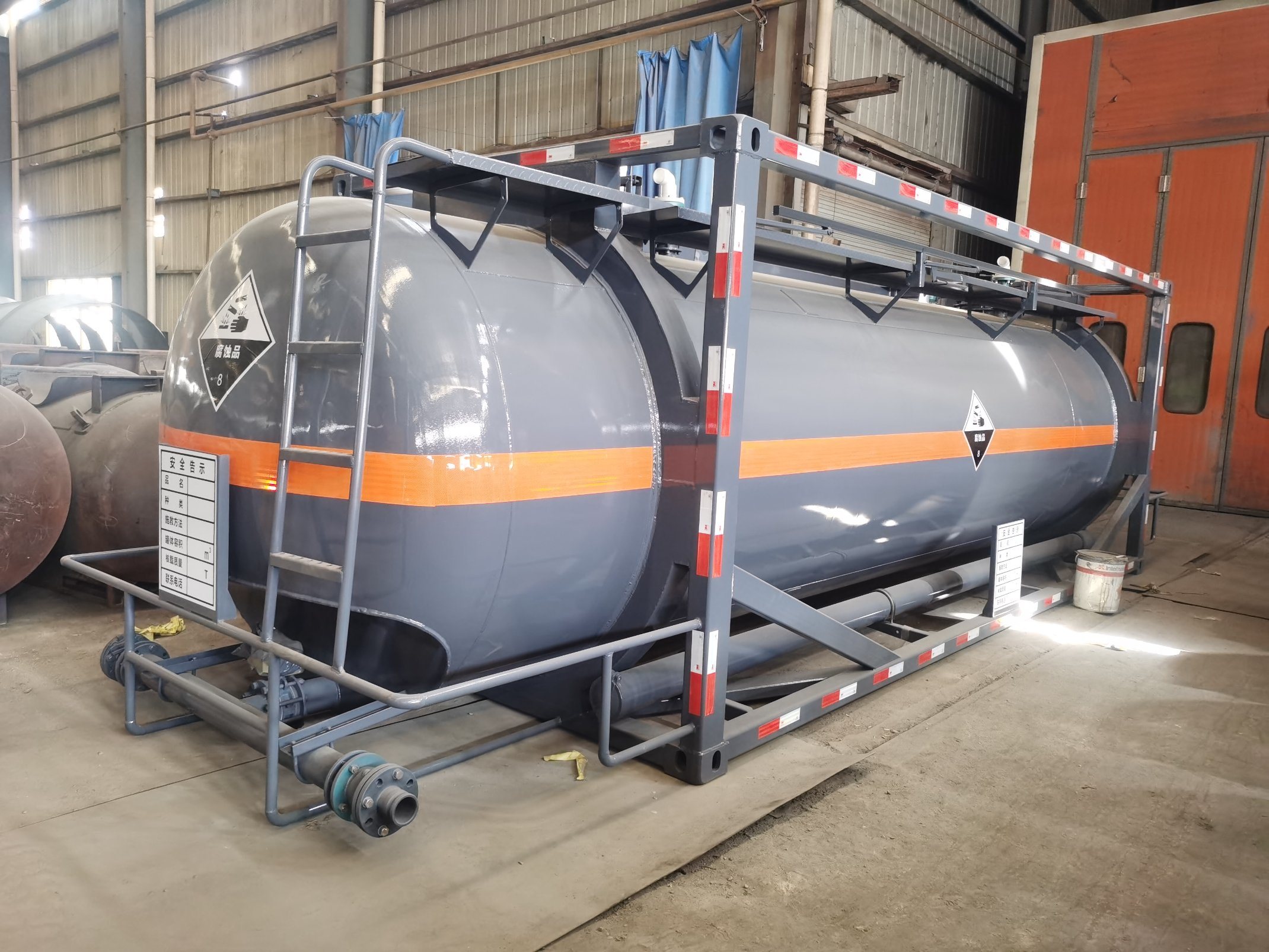 30FT 26mt 28mt 30mt Swap Tank Container Lined PE 22mm for Sodium Hypochlorite, Hydrochloric Acid, Sulfuric Acid, Hypo Chloride