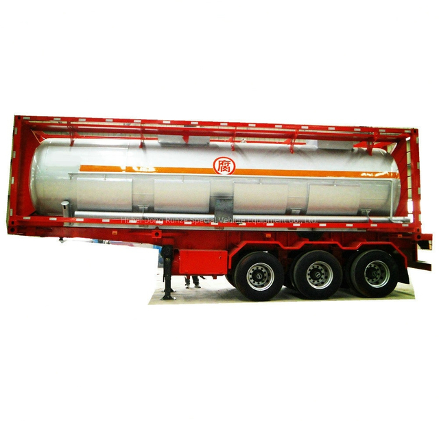 Customized 30FT Yellow Phosphorus Tank Tank Container ISO Stainless Steam Heating Jacket 25000liters