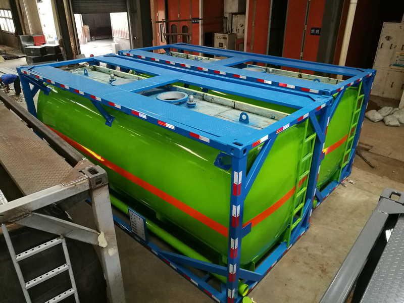 Fluoroboric Acid, Boric Acid Tank (20FT ISO Container Frame) Un1775 Road Transport Steel Lined LDPE for Borofiuoric Acid, H3bo3, Hbf4