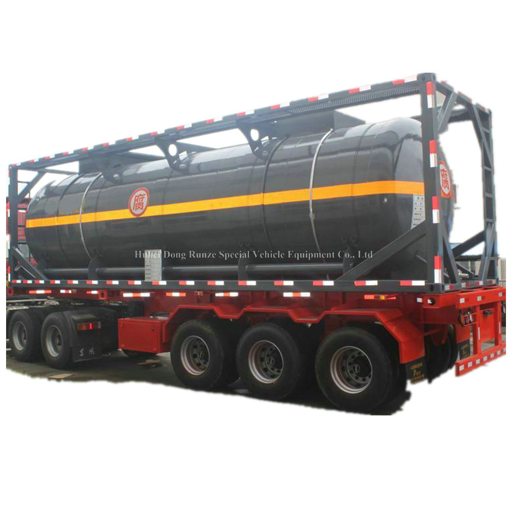 Concentrated Hno3 Acid Stored and Transported in Aluminium 30FT Containers