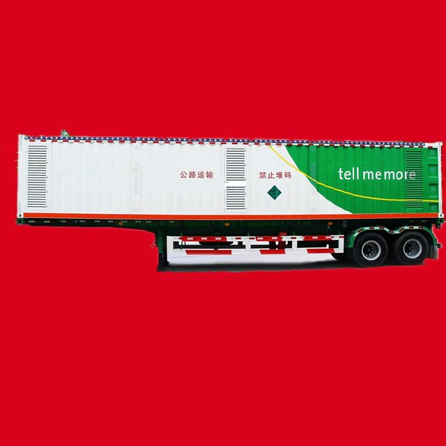 40FT CNG Tube Skid Tube Bundle Container Trailer (Hydrogen Storage Cascade, Compressed Natural Gas Jumbo Tube Trailer, Gaseous Hydrogen Tube Trailers)