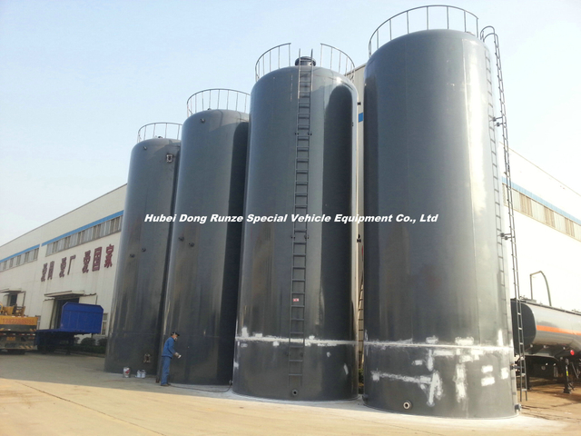 Custermizing 1~135 M3 Checmial Acid Storage Tank PE Lined Tank Used to Contain: HCl (max 35%) , Naoh (max 50%) , Naclo (max 10%) , PAC (max 17%) , H2so4 etc