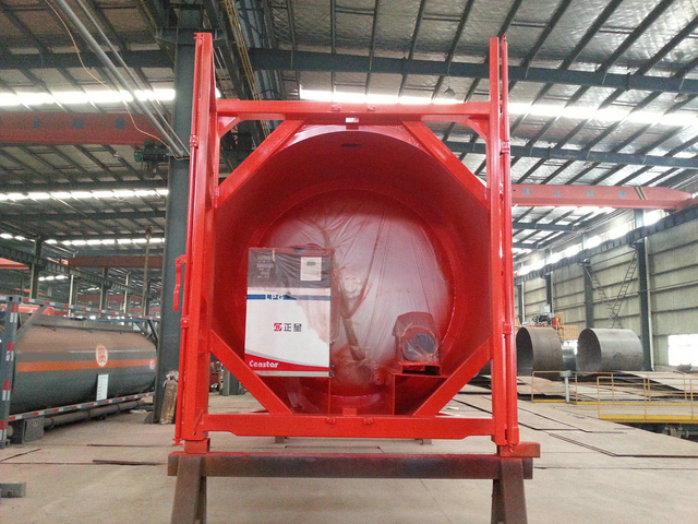 20FT ISO LPG Tank Container (DEM, Isobutane, cooking gas) Custermizing Mounted with Motor Pump Dispenser