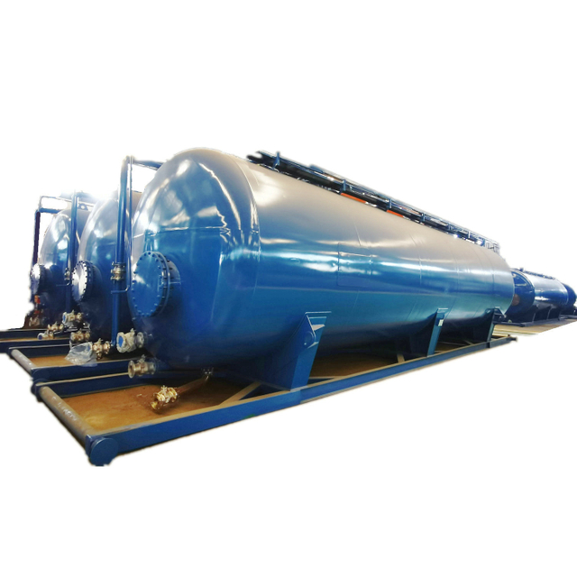 Skid 80cbm Frac Petrochemicals Hydrochloric Acid Oil Field Steel Lining PE Storage Tank 500bbl