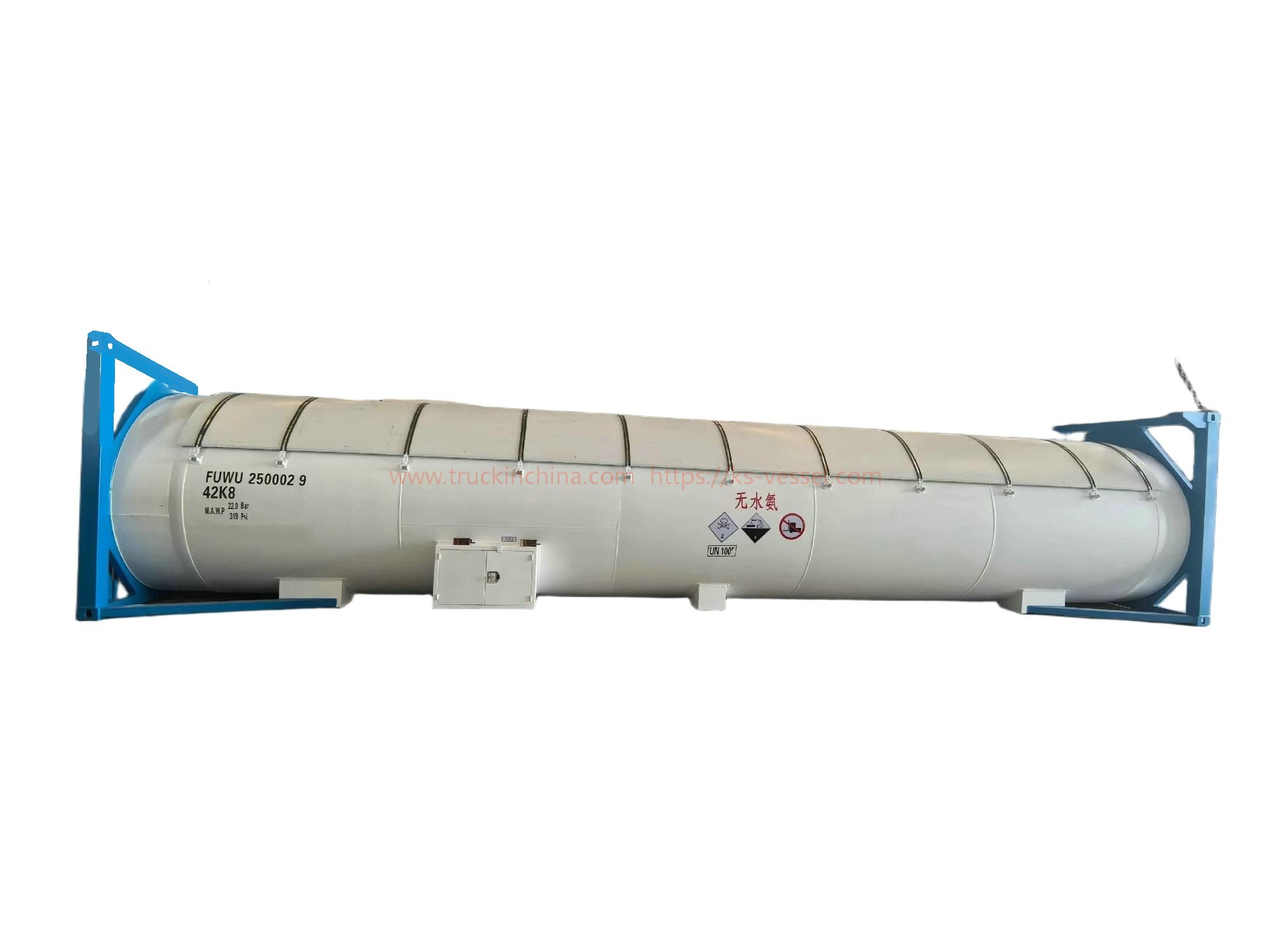 40FT T50 ISO Tank Container for Anhydrous Liquid Ammonia UN1005 Liquid Nh3 Transport