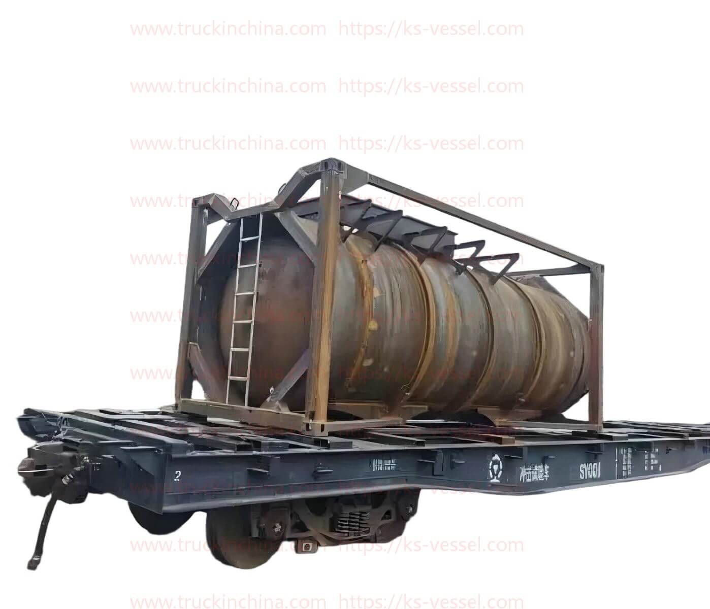  20ft CCS Certified T14 PE Lined UN Portable Tank 19.8KL for Chemical Liquid HF Hydrochloric Acid, Sulfuric Acid Container Transportation 