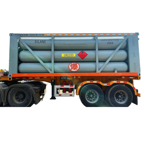 20FT ISOTank Bundle Tube Container for UN 2203 Silane 99.9999% Purity SiH4 Gas Electronic Grade