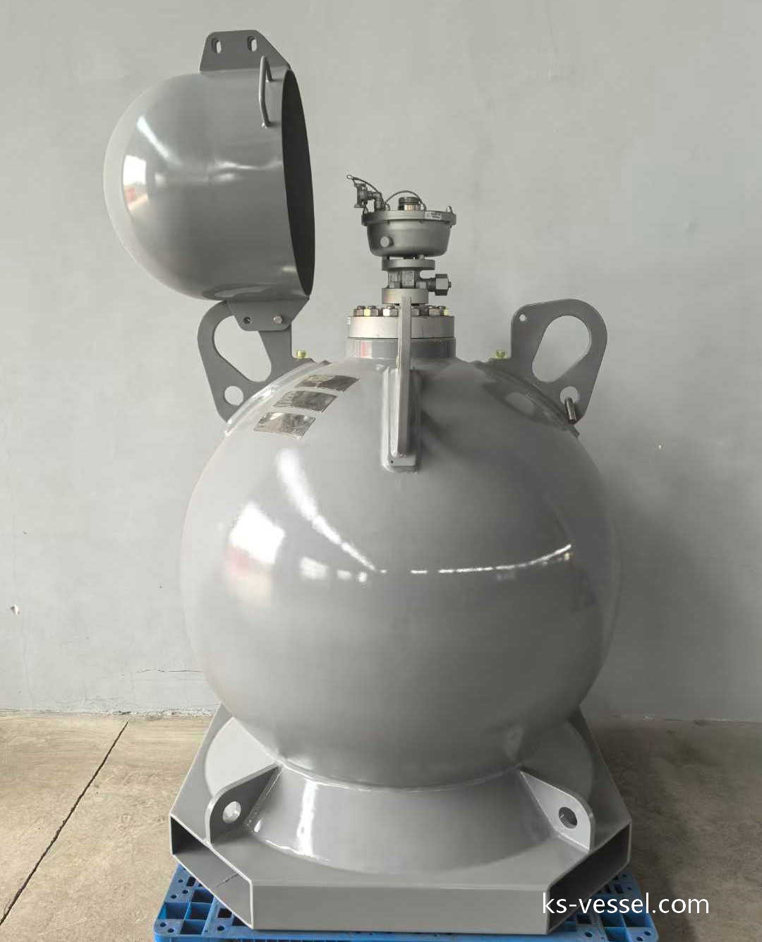 BF3 gas cylinder, volume 615L, working pressure 20MPa, TPED, DOT Spherical Tank (7)