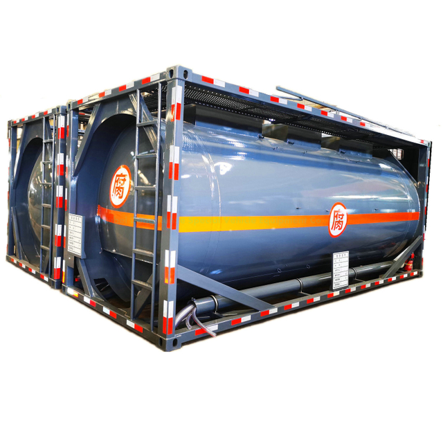  21m3 Lined PE ISO 20FT Container Tanks for PAC Water Purifying Agent Polyaluminium Chloride