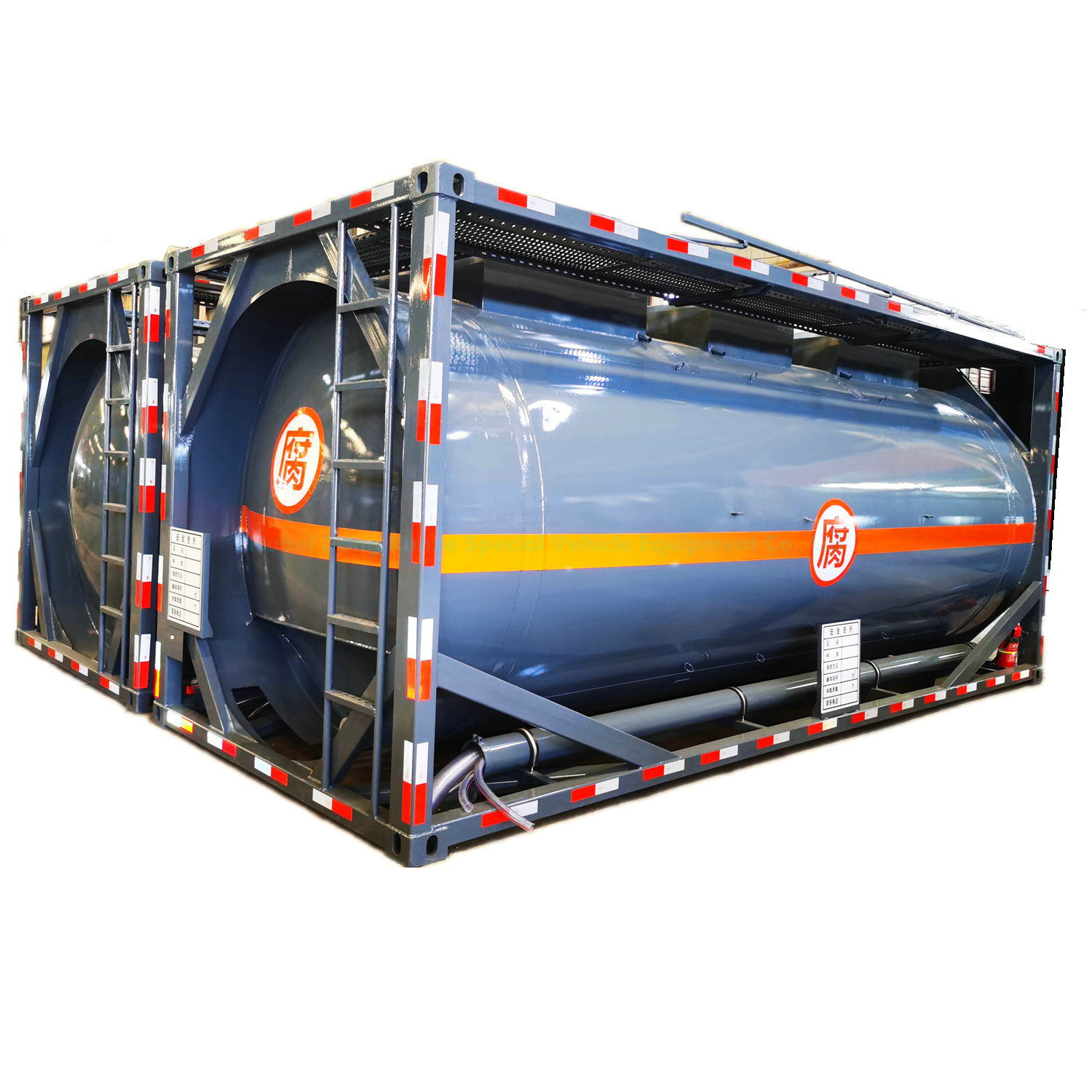  21m3 Lined PE ISO 20FT Container Tanks for PAC Water Purifying Agent Polyaluminium Chloride