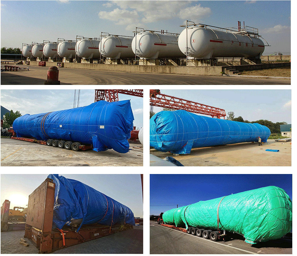 Horizontal Skid Liquid Carbon Dioxide Tank 50m3 CO2 for Oilfield Oil Displacement and Production Projects