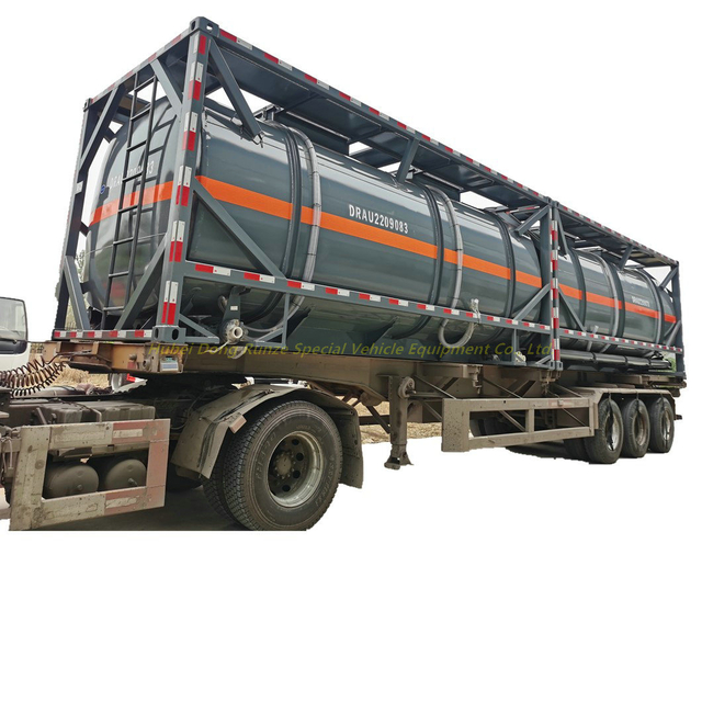 T14 20FT ISO Tank Containers for Sulfuric Acid 94% Hydrochloric Acid 38% Transport 22kl