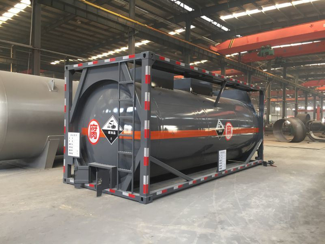 PE Lining Acid Chemical Liquid ISO Tank Container 
