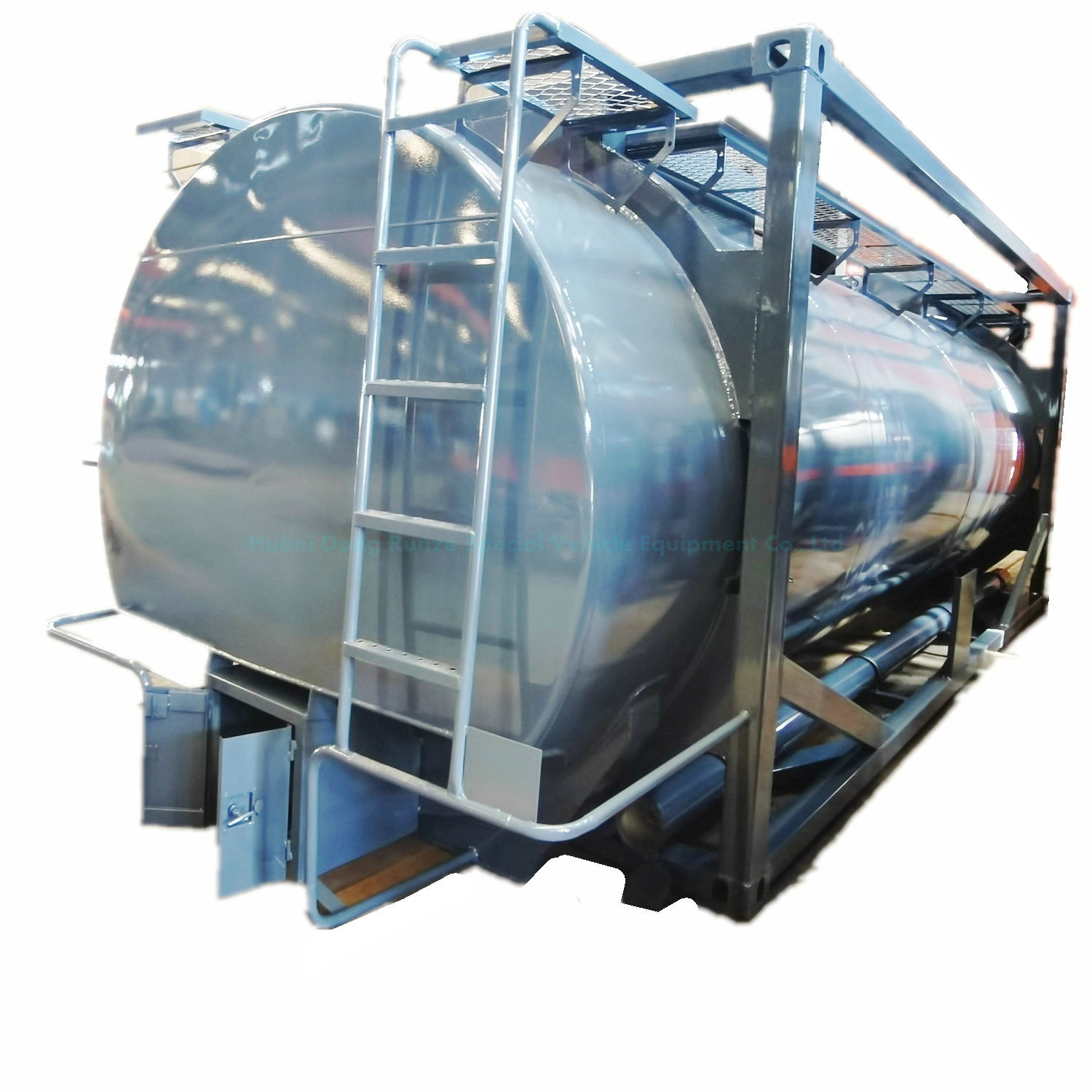 26kl Swap Lining PE 20FT PAC ISO Tank Container for Transport Water Purifying Agent Polyaluminium Chloride Q235B+PE