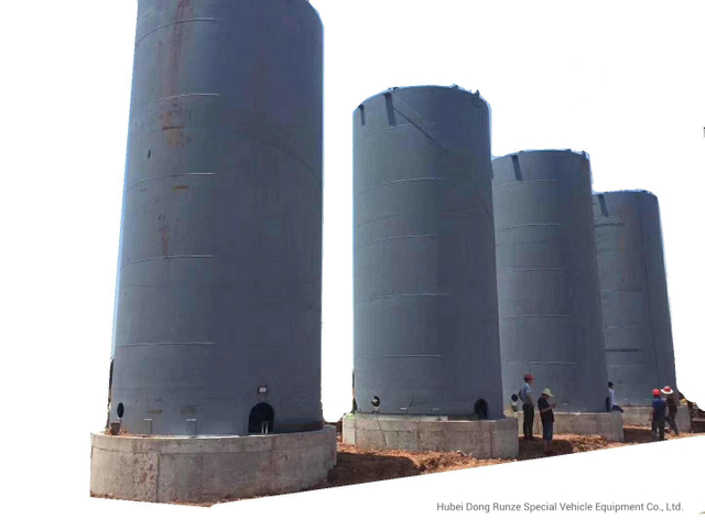 125 -150 Cbm Vertical Steel Lined Plastic (LLDPE) Storage Tank for HCl (max 35%) , Naoh (max 50%) , Naclo (max 10%) , H2so4 Chemical Liquid Corrosion Resistance