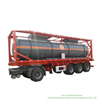  30FT Steel Lined PE Chemical Liquid ISO Tank Container for Road Transport for HCl , Naoh , Naclo, H2so4 Acid 