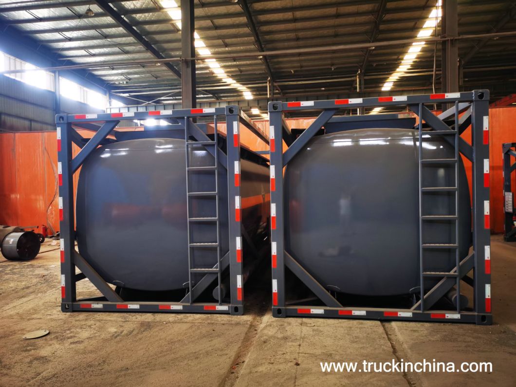 ISO 20feet Container Tank (Steel Lined LDPE Tanker) for Hydrochloric Acid Sodium Hypochlorite Ferric Chloride
