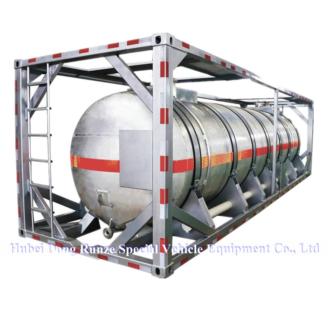 30FT Hno3 Container Tanks for Transport Nitric Acid 98% Concentration (Purity Aluminum 12mm Tank UN 2031)