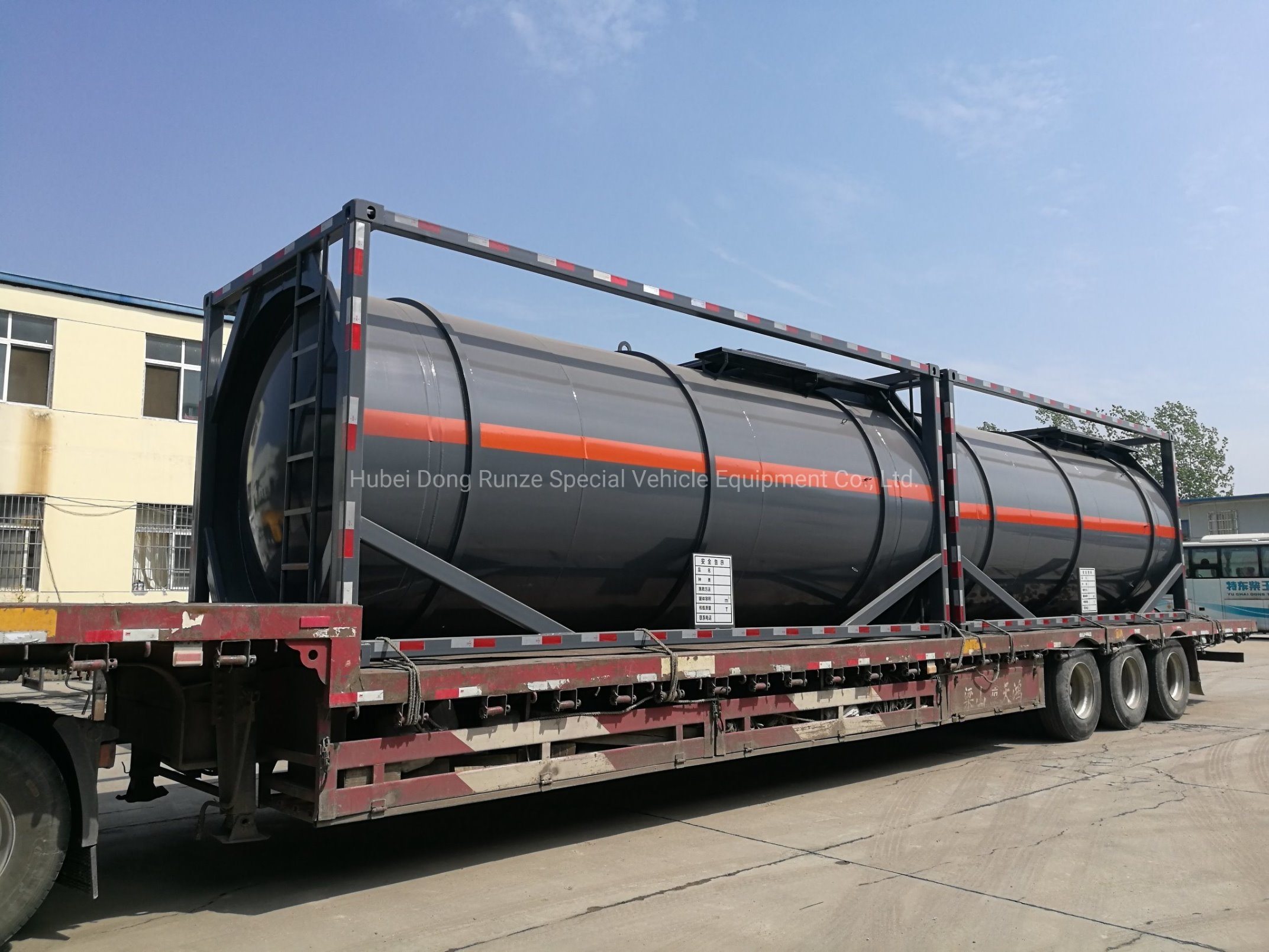 Custermizing 20KL Hydrochloric Acid Chemical Liquid Transport ISO Tank Container 