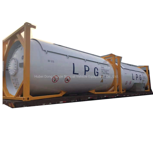 20FT LPG ISO Tank Container for Propane Gas Transport (UN Portable Tank UN 1075 T50 IMDG RID /ADR ASME BV Certified)