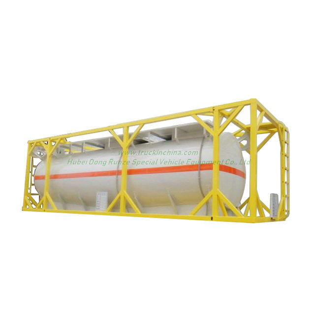 Customized Isotank 30FT Chemline Lined Tank for HCl, Naoh, Naclo, PAC, H2so4, Hf, H3po4, Nh3. H2O, H2O2 Solution