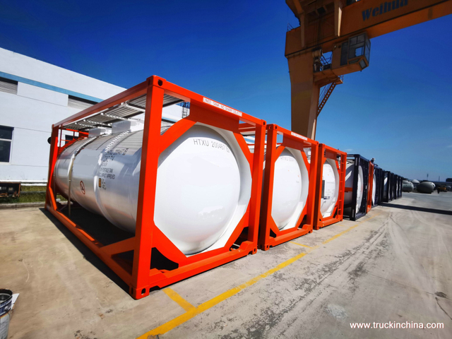 T14 Un Portable Tanks for Offshore Ship Transport 55% Hydrofluoric Acid Un1790, 38% Hydrochloric Acid Un1789 (21KL 20FT 22K2 ISO TANK CONTAINER)